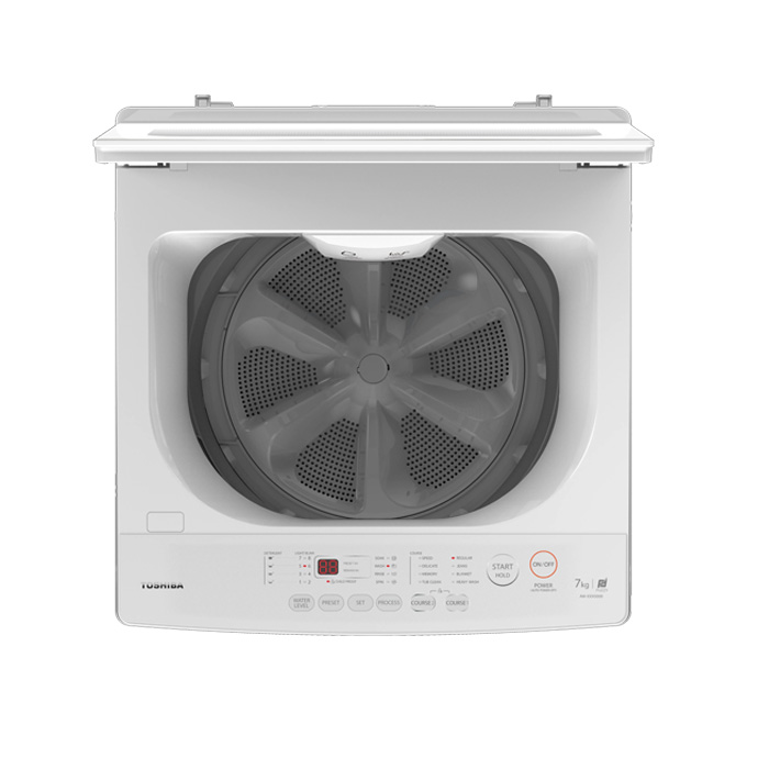 Toshiba Mesin Cuci 1 Tabung Top Loading 7 Kg - AW-M801AN(WW) | AWM801AN(WW)